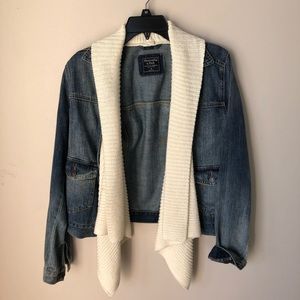 Abercrombie Jean Jacket with scarf BRAND NEW